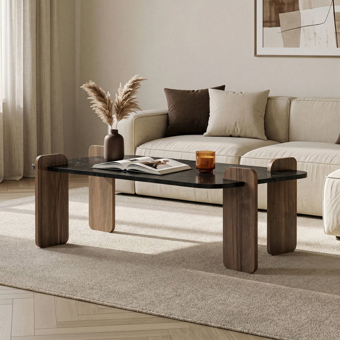 Nordure Mesa de Café Lotus y Venezia Walnut